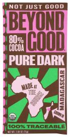 Organic Direct Trade Single-origin Madagascar 80% Cocoa Dark Chocolate Bar 2.64 Oz