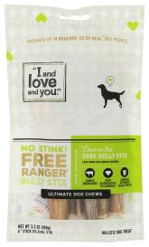 Dog Chew No Stink Stix 6" 5 Ct