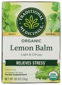 Organic Lemon Balm Herbal Tea 16 Ct