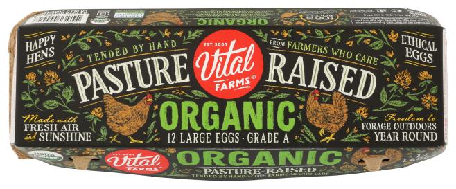 Organic Pasture-raised Grade A Large Brown Eggs (gold) 12 Ct