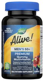 Alive! Men's 50+ Gummy 75 Gum