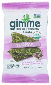 Organic Gluten-free Teriyaki Roasted Seaweed Snacks 0.35 Oz