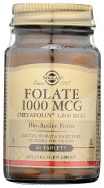 Folate 1000mcg Metafolin 60 Tab