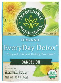 Organic Dandelion Everyday Detox Herbal Tea 16 Ct