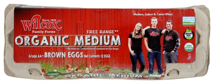 Organic Free-range Grade Aa Medium Brown Eggs (bronze) 12 Ct