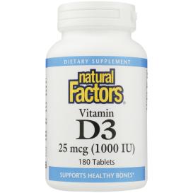 Vitamin D3 1000 Iu 180 Tab