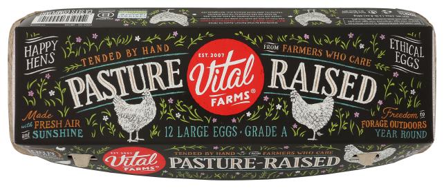 Pasture-raised Grade A Large Brown Eggs (bronze) 12 Ct