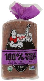 Bread Whole Wheat Org 25 Oz