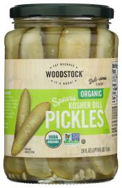 Org Kosher Dill Spr Pickles 24 Oz