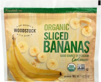 Organic Frozen Banana Slices 8 Oz