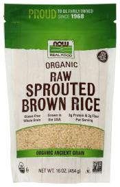 Sprouted Brown Rice Org 16 Oz