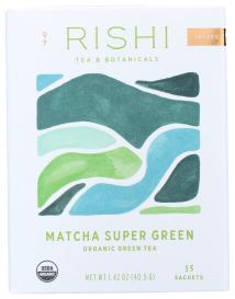 Organic Matcha Super Green Tea 15 Ct