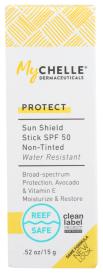 Sun Shield Clr Stk Spf 50 0.5 Oz