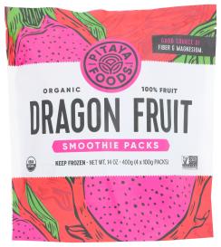 Organic Frozen Dragon Fruit Smoothie Packs 3.5 Oz
