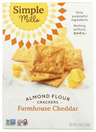 Gluten-free Farmhouse Cheddar Almond Flour Crackers 4.25 Oz