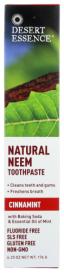 Neem Tooothpaste Cinnamon 6.25 Oz