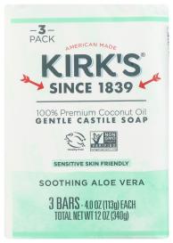 Castile Bar Soap Aloe Vera 3/4 4 Oz
