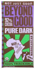 Organic Direct Trade Single-origin Madagascar 92% Cocoa Dark Chocolate Bar 2.64 Oz