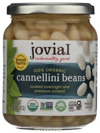 Organic Cannellini Beans Glass Jar 13 Oz