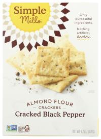 Gluten-free Cracked Black Pepper Almond Flour Crackers 4.25 Oz