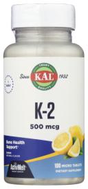 K-2 500 Mcg Melt Lemon 100 Tab