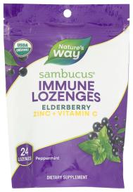 Sambucus Zinc Vit C Loz Mint 24 Loz