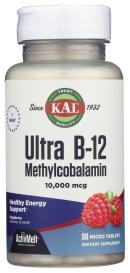 Ultra B-12 Methyl 10000 Rasp 30 Tab