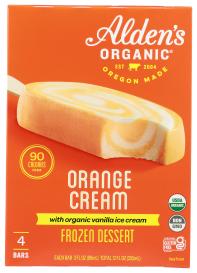 Ice Cream Bar Orng Cream Org 4/ 3 Oz