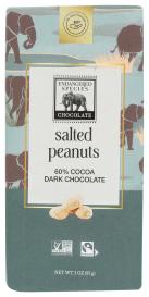 Fair Trade Salted Peanuts 60% Dark Chocolate Bar 3 Oz