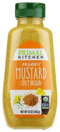 Organic Keto Spicy Brown Mustard Squeeze Bottle 12 Oz