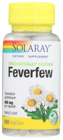 Org Feverfew Leaf 455 Mg 100 Veg