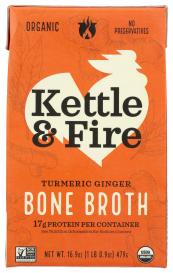 Organic Turmeric Ginger Chicken Bone Broth 16.9 Oz