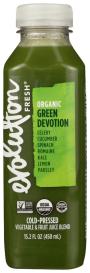 Organic Green Devotion Cold-pressed Vegetable & Fruit Juice Blend 15.2 Oz