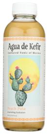 Organic Peach Pina Agua De Kefir Cultured Tonic 16 Oz