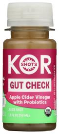 Organic Gut Check Apple Cider Vinegar With Probiotics Juice Shot 1.7 Oz