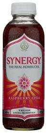 Organic Raspberry Chia Synergy Kombucha 16 Oz