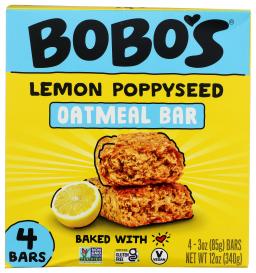 Gluten-free Lemon Poppyseed Oat Bars 3 Oz