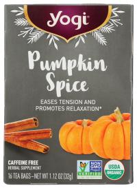 Organic Pumpkin Spice Herbal Tea 16 Ct