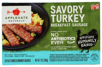 Gluten-free Peppered Turkey Breakfast Sausage Links (bronze) 7 Oz