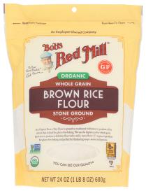 Organic Gluten-free Whole-grain Brown Rice Flour 24 Oz