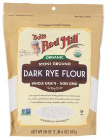 Organic Stone-ground Whole-grain Rye Flour 20 Oz