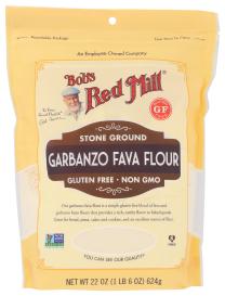 Gluten-free Stone-ground Garbanzo Fava Bean Flour 22 Oz