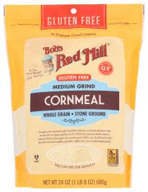 Gluten-free Stone-ground Whole-grain Medium Grind Cornmeal 24 Oz