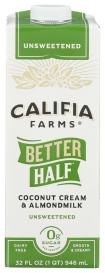 Better Half Unsweetened Coconut Cream & Almondmilk Creamer 32 Oz