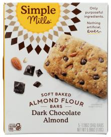 Gluten-free Dark Chocolate Almond Soft-baked Almond Flour Bars 1.198 Oz
