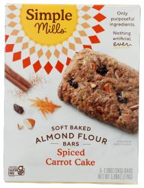 Gluten-free Spiced Carrot Cake Soft-baked Almond Flour Bars 1.198 Oz