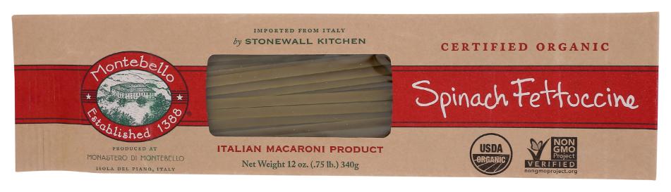 Pasta Spinach Fettuccine Org 12 Oz
