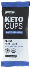 Organic Keto Paleo Vegan Coconut Dark Chocolate Cups 1.41 Oz