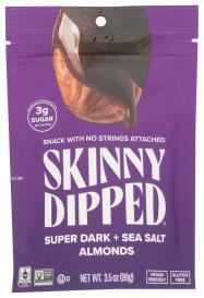 Super Dark Chocolate Sea Salt Almonds 3.5 Oz