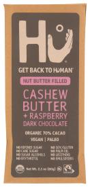Organic Fair Trade Cashew Butter Raspberry 70% Cacao Dark Chocolate Bar 2.1 Oz